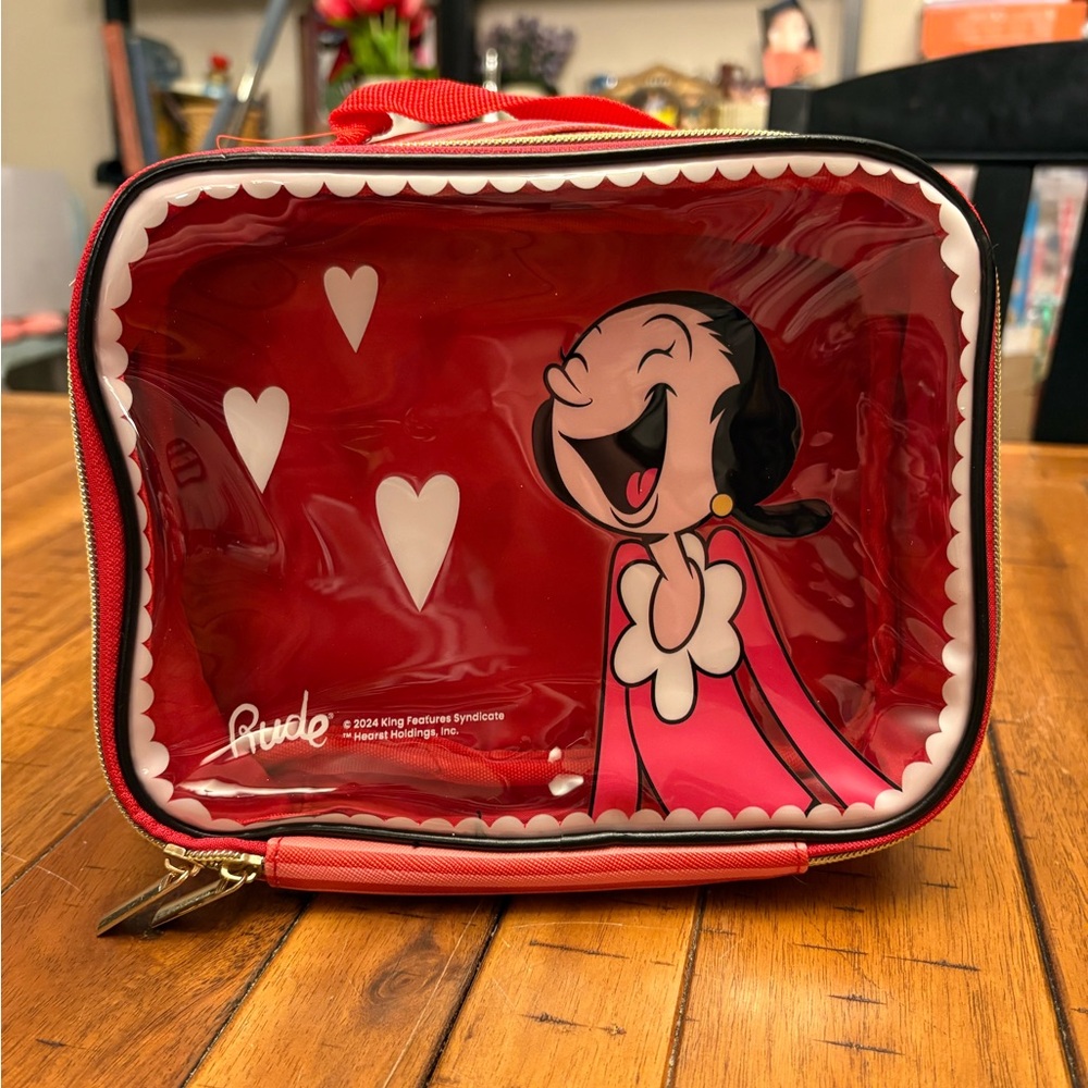 Rude Cosmetics Olive Oyl Cosmetics Travel Case